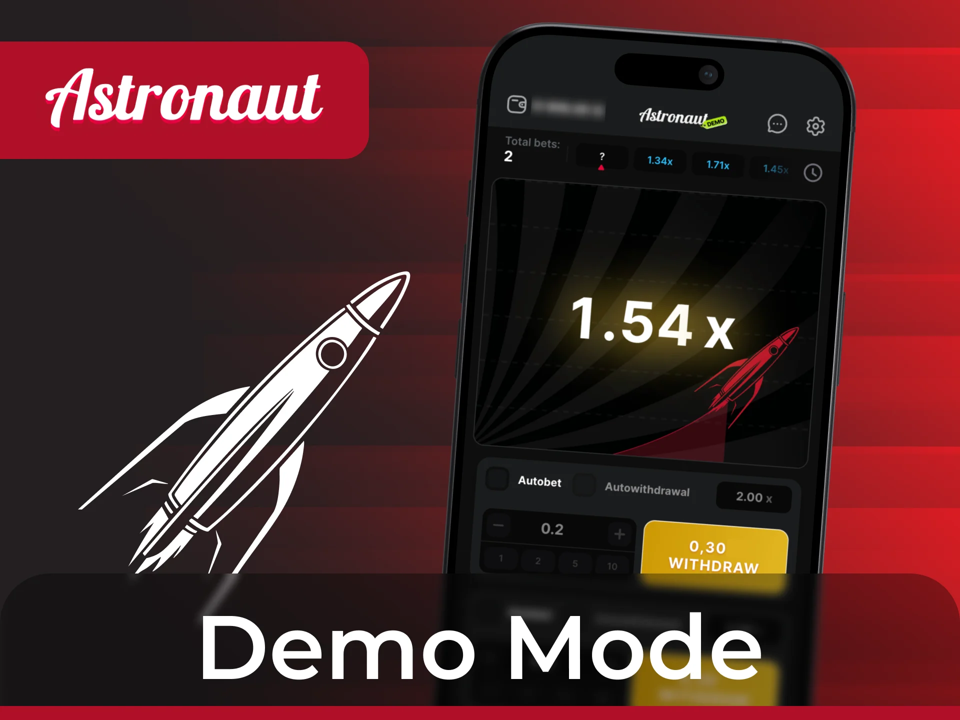 You can play Astronaut game for free using the demo mode.