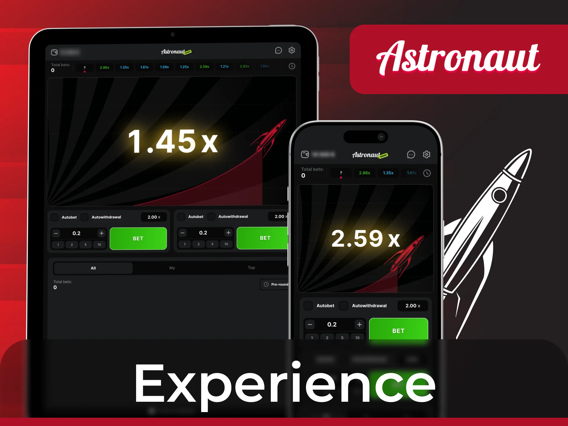 Check out the differences between playing Astronaut on mobile and computer.
