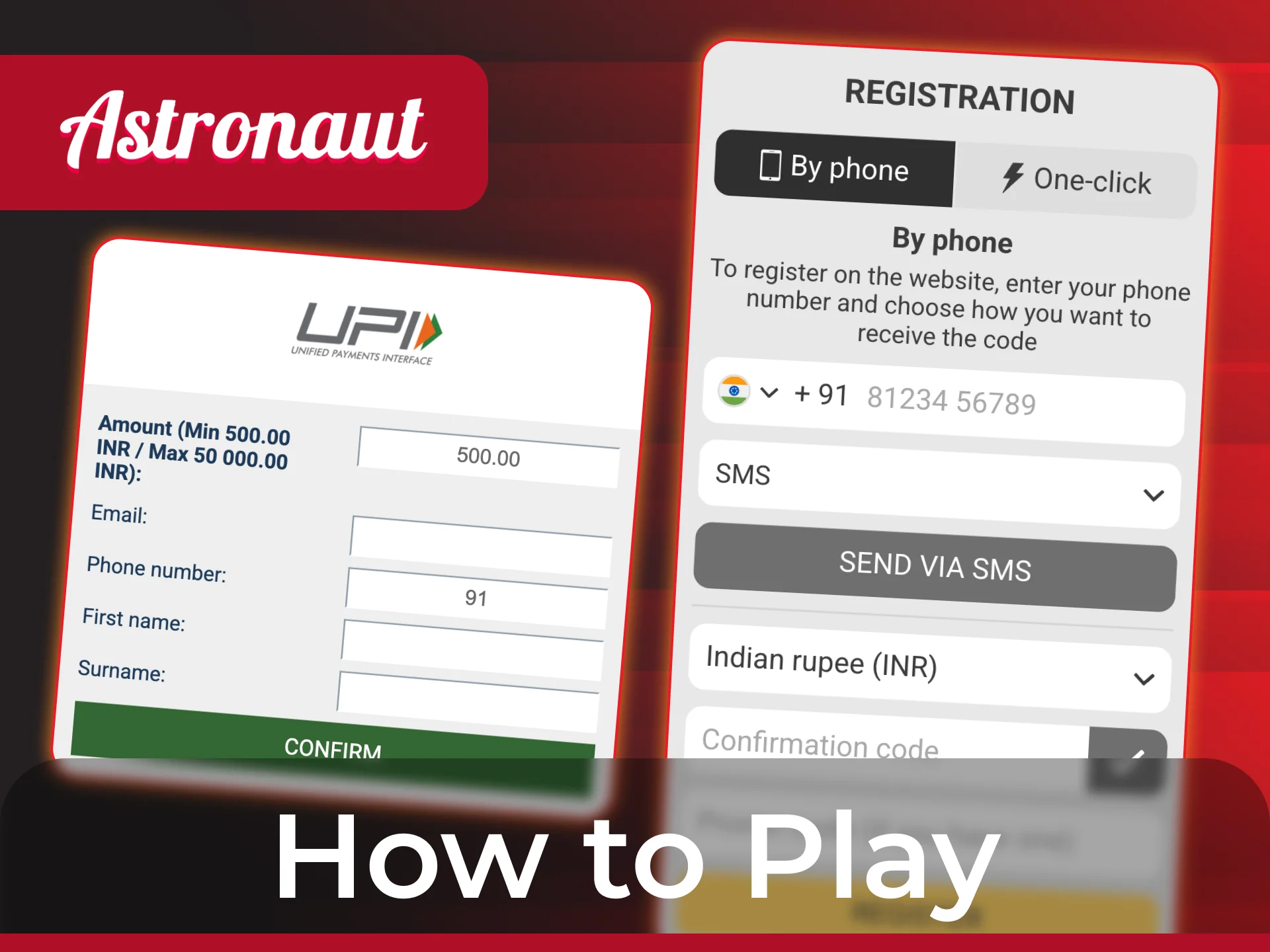 Follow the steps to start playing official Astronaut game.